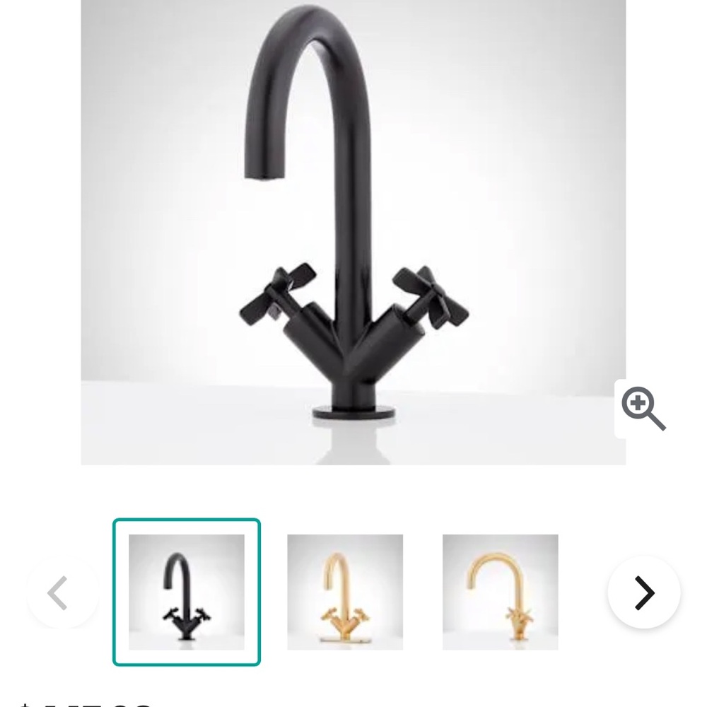 Signature Hardware Vassor Single Hole Bathroom Faucet with Pop-Up Drain Assembly